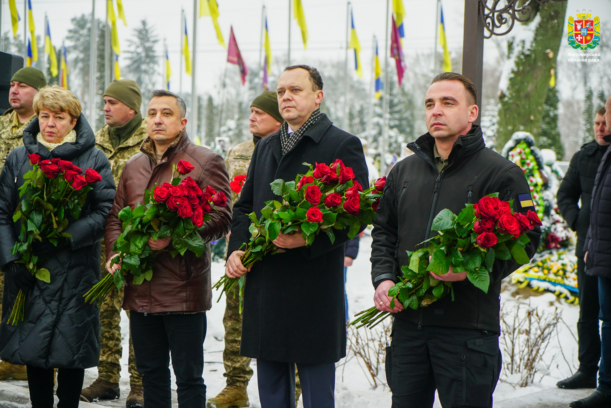 У Житомирі покладанням квітів вшанували пам'ять загиблих військовослужбовців Десантно-штурмових військ