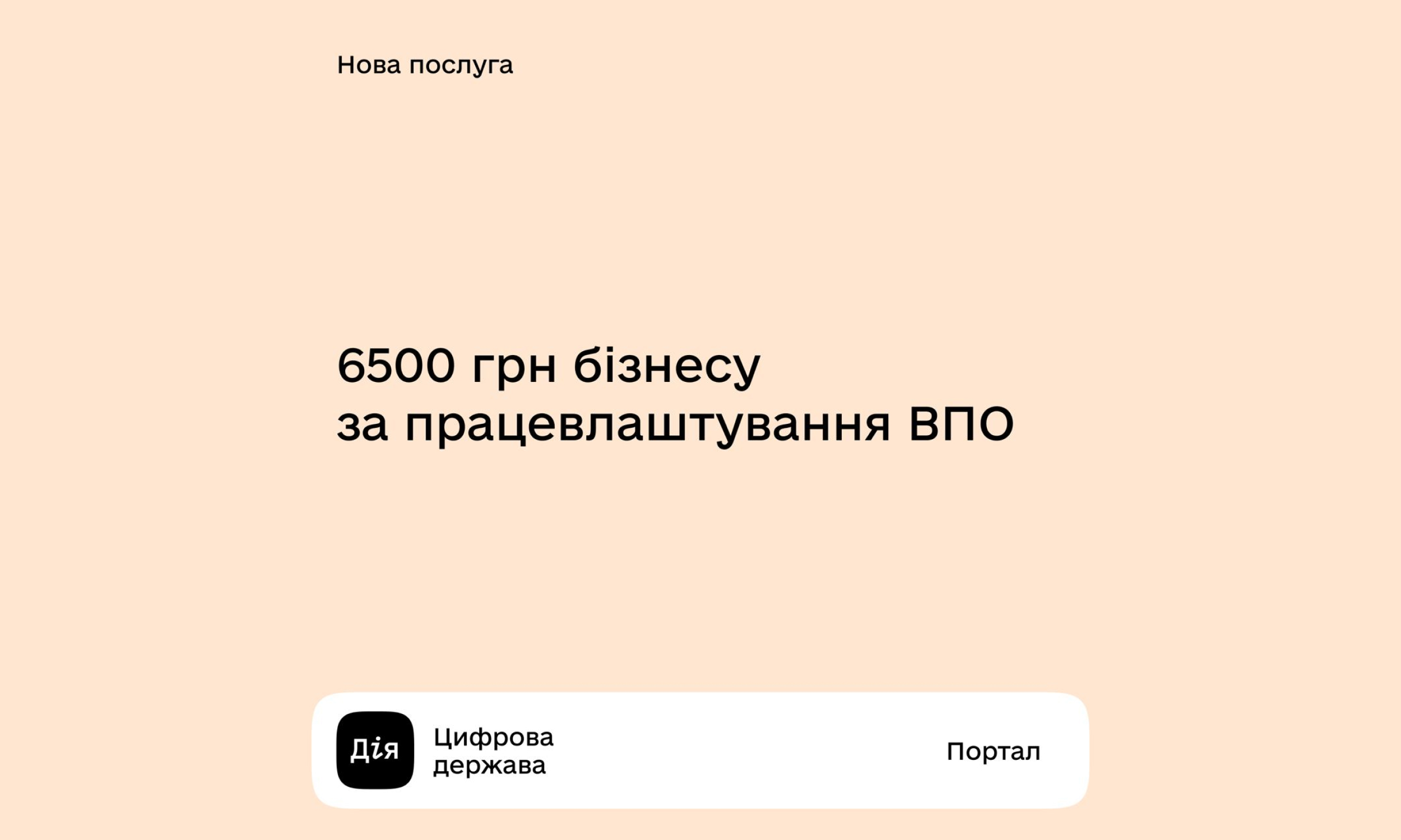 Комітет з питань цифрової трансформації: "Підприємці отримають 6500 грн за працевлаштованих внутрішньо переміщених осіб"