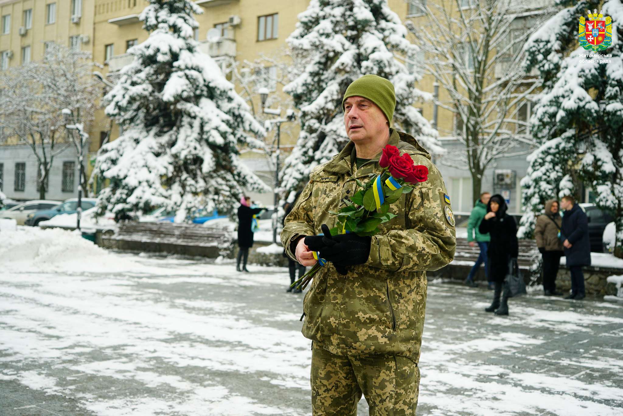У Житомирі покладанням квітів вшанували пам'ять загиблих військовослужбовців Десантно-штурмових військ