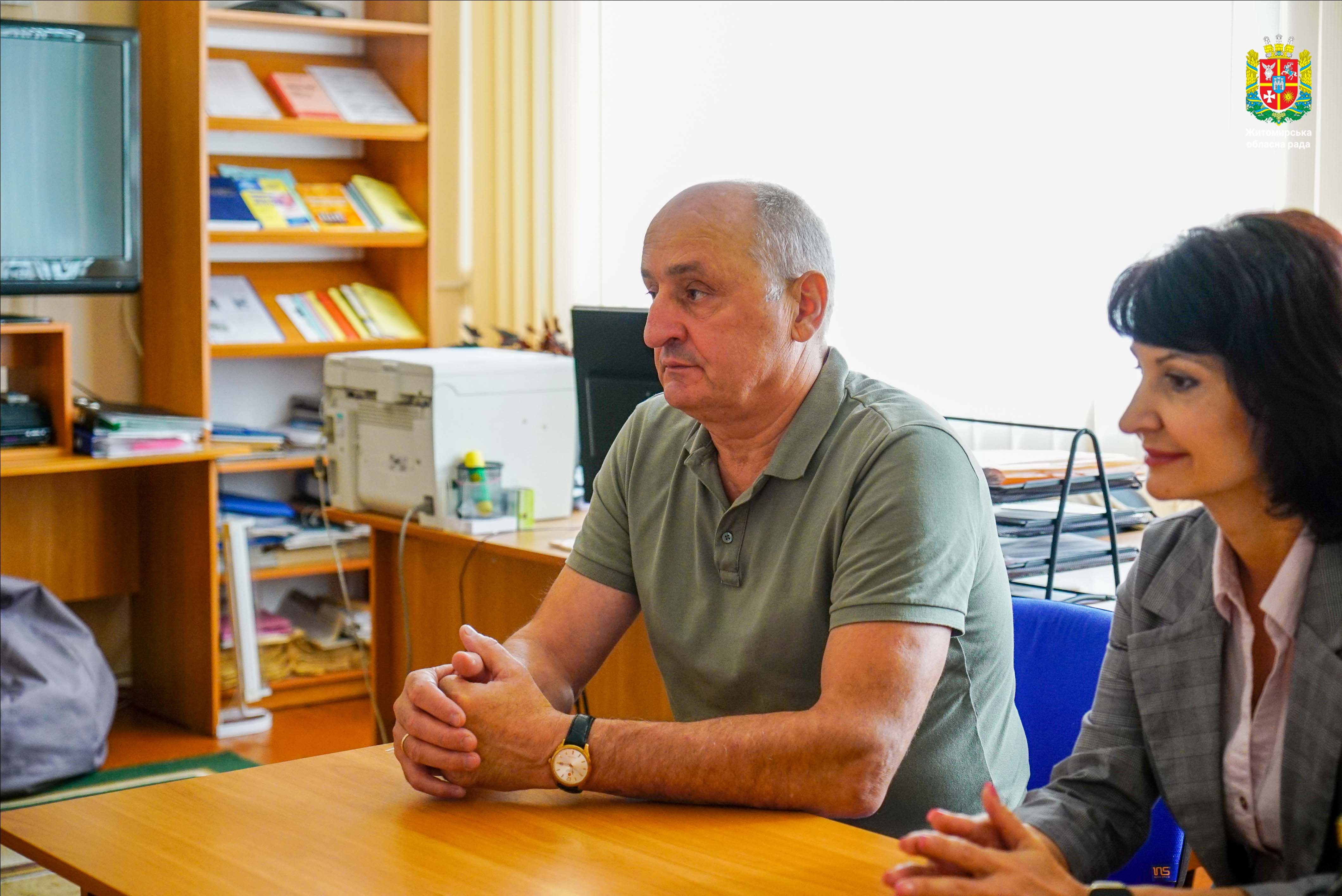 Володимир Ширма з робочим візитом відвідав Бердичівський ліцей-інтернат спортивного профілю