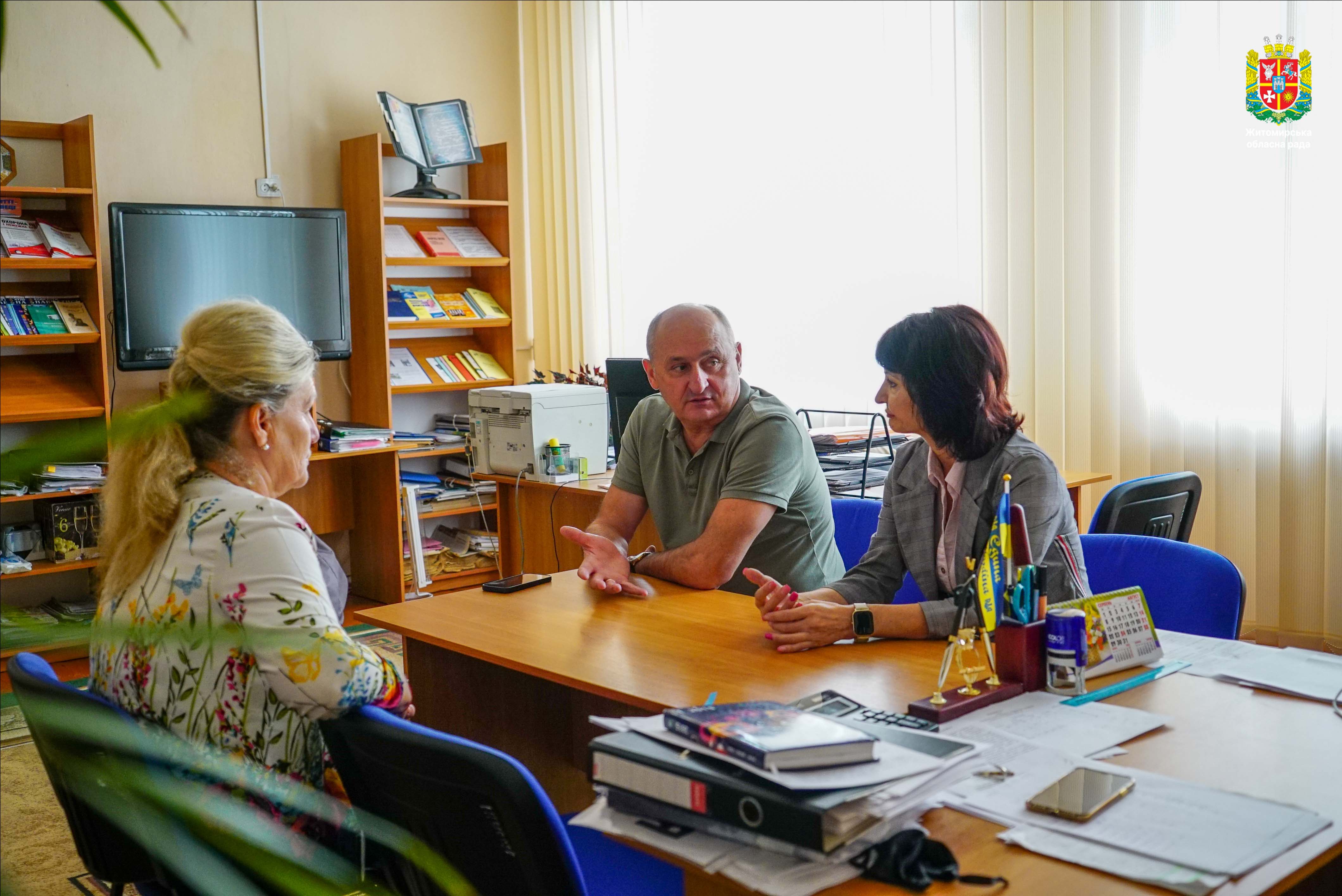 Володимир Ширма з робочим візитом відвідав Бердичівський ліцей-інтернат спортивного профілю