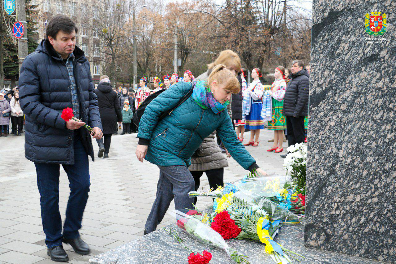 У Житомирі вшанували пам'ять Тараса Шевченка