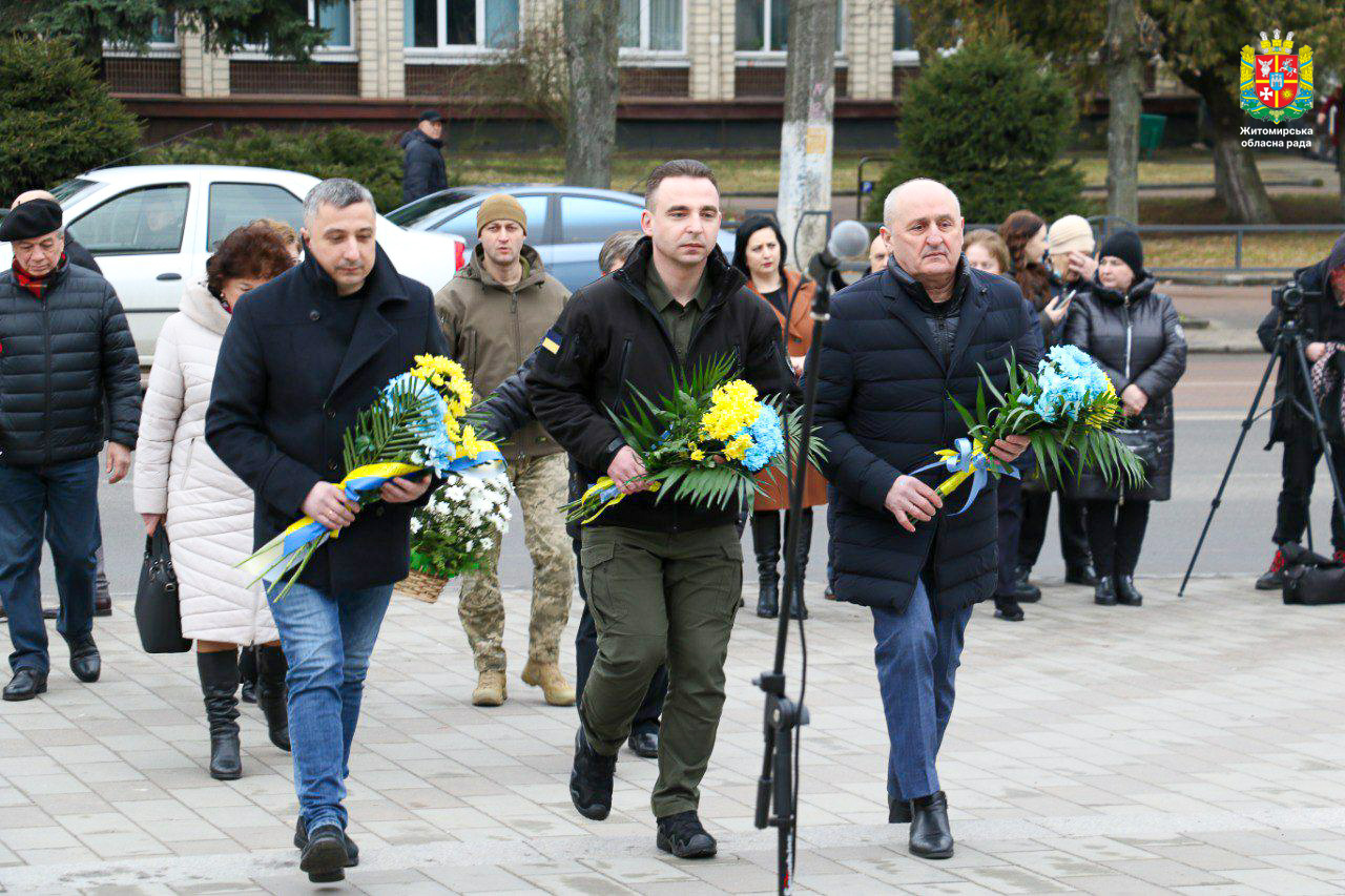 У Житомирі вшанували пам'ять Тараса Шевченка