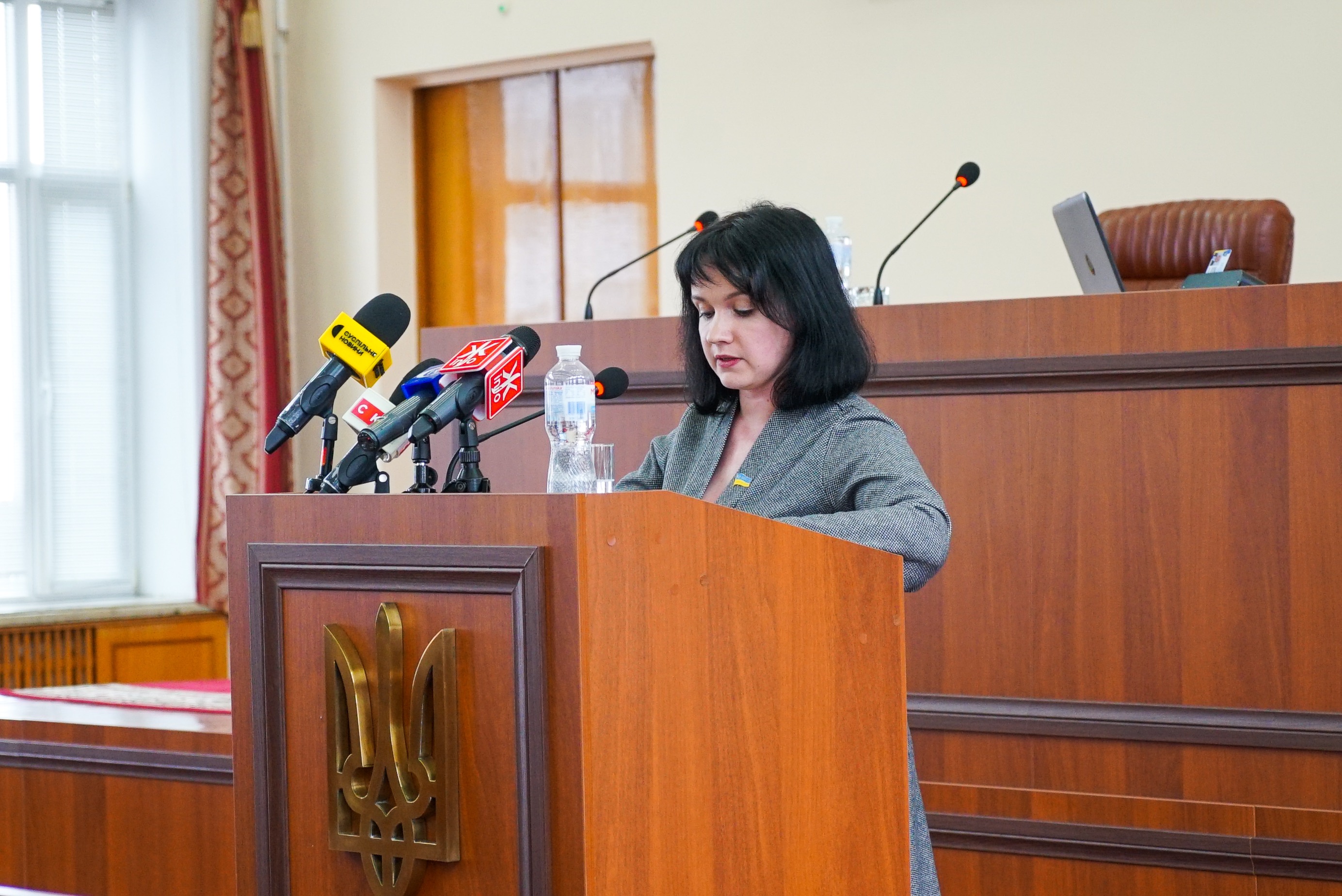 Людмила Кицак виступила на сесії облради зі звітом про робочий візит депутатської групи "Рівні можливості" до Любліна