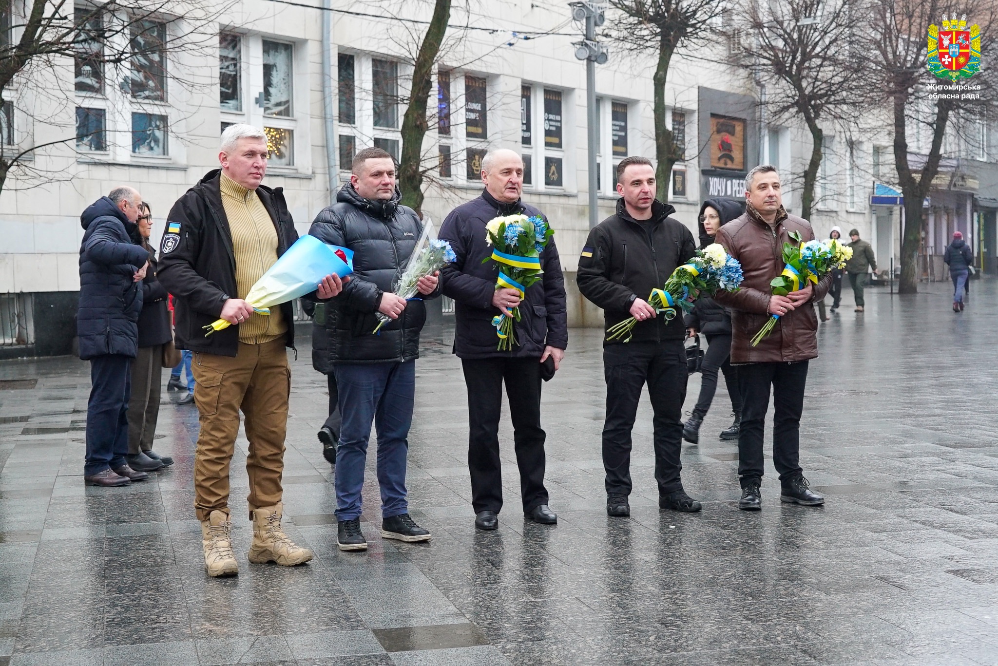 У Житомирі відбулись заходи з нагоди Дня Соборності України та Дня пам'яті захисників Донецького аеропорту