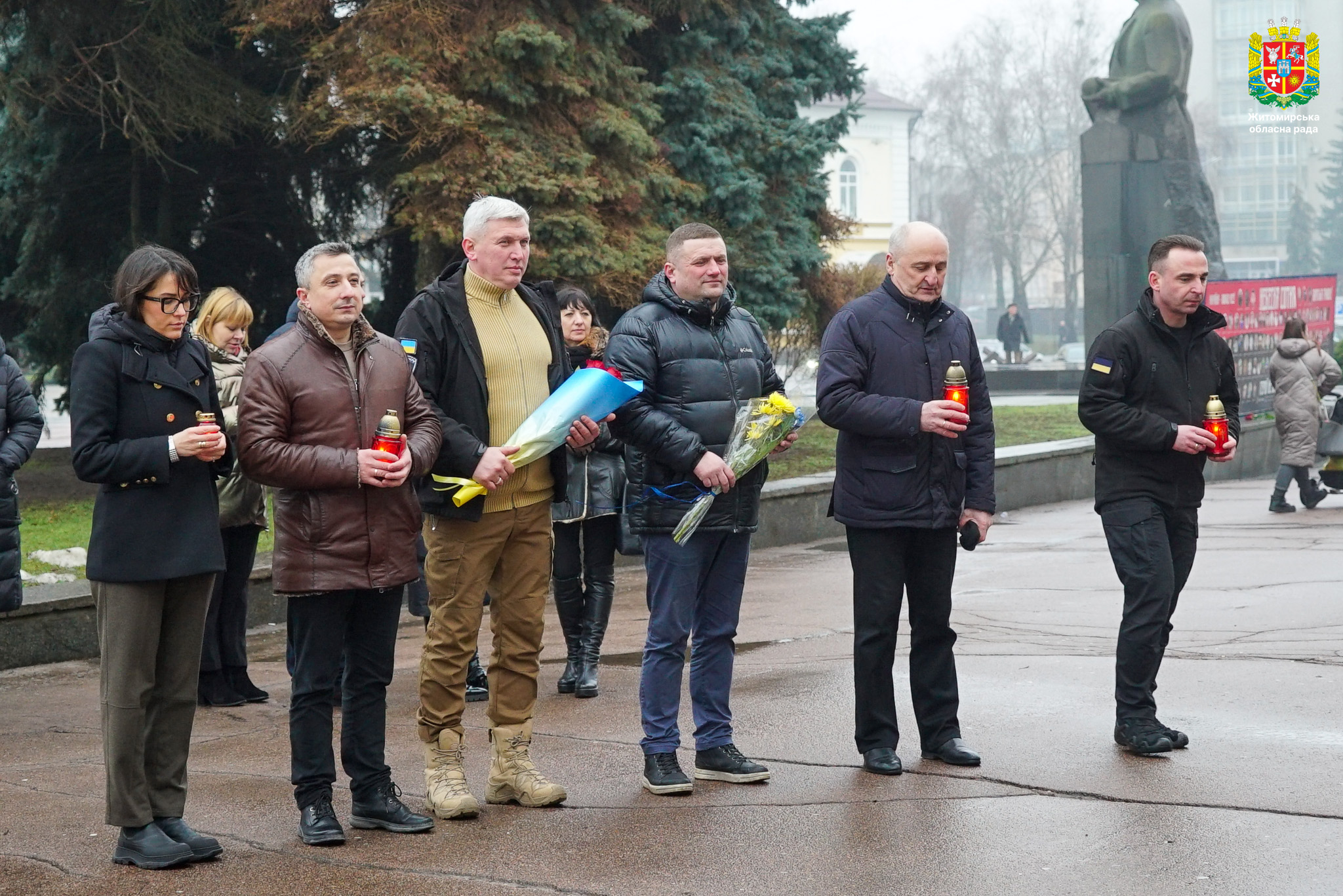 У Житомирі відбулись заходи з нагоди Дня Соборності України та Дня пам'яті захисників Донецького аеропорту