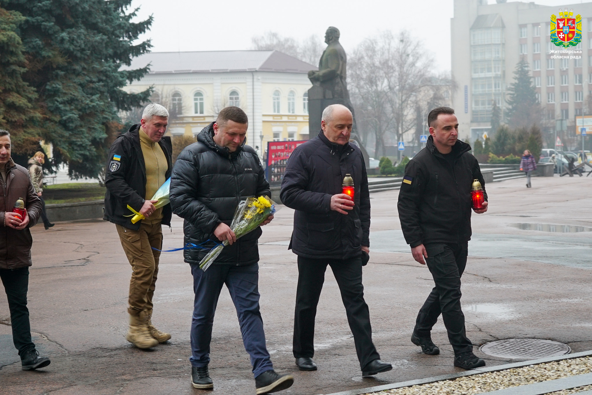 У Житомирі відбулись заходи з нагоди Дня Соборності України та Дня пам'яті захисників Донецького аеропорту