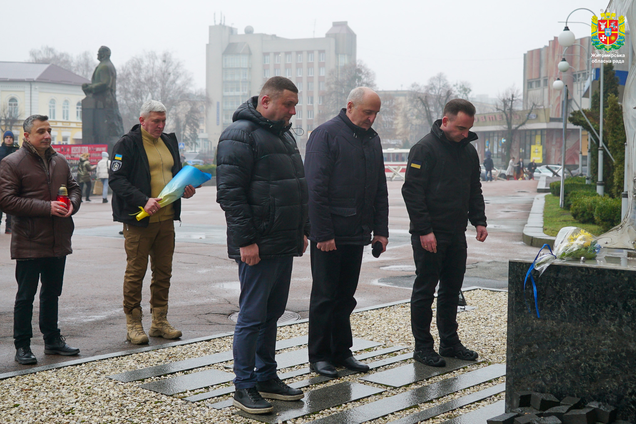 У Житомирі відбулись заходи з нагоди Дня Соборності України та Дня пам'яті захисників Донецького аеропорту