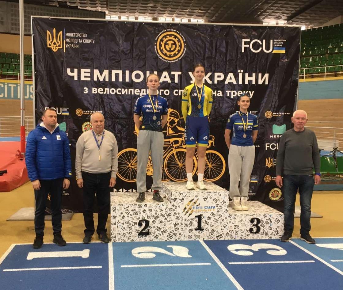 Житомирські велосипедистки здобули призові місця на чемпіонаті та Кубку України зі спринтерського омніуму