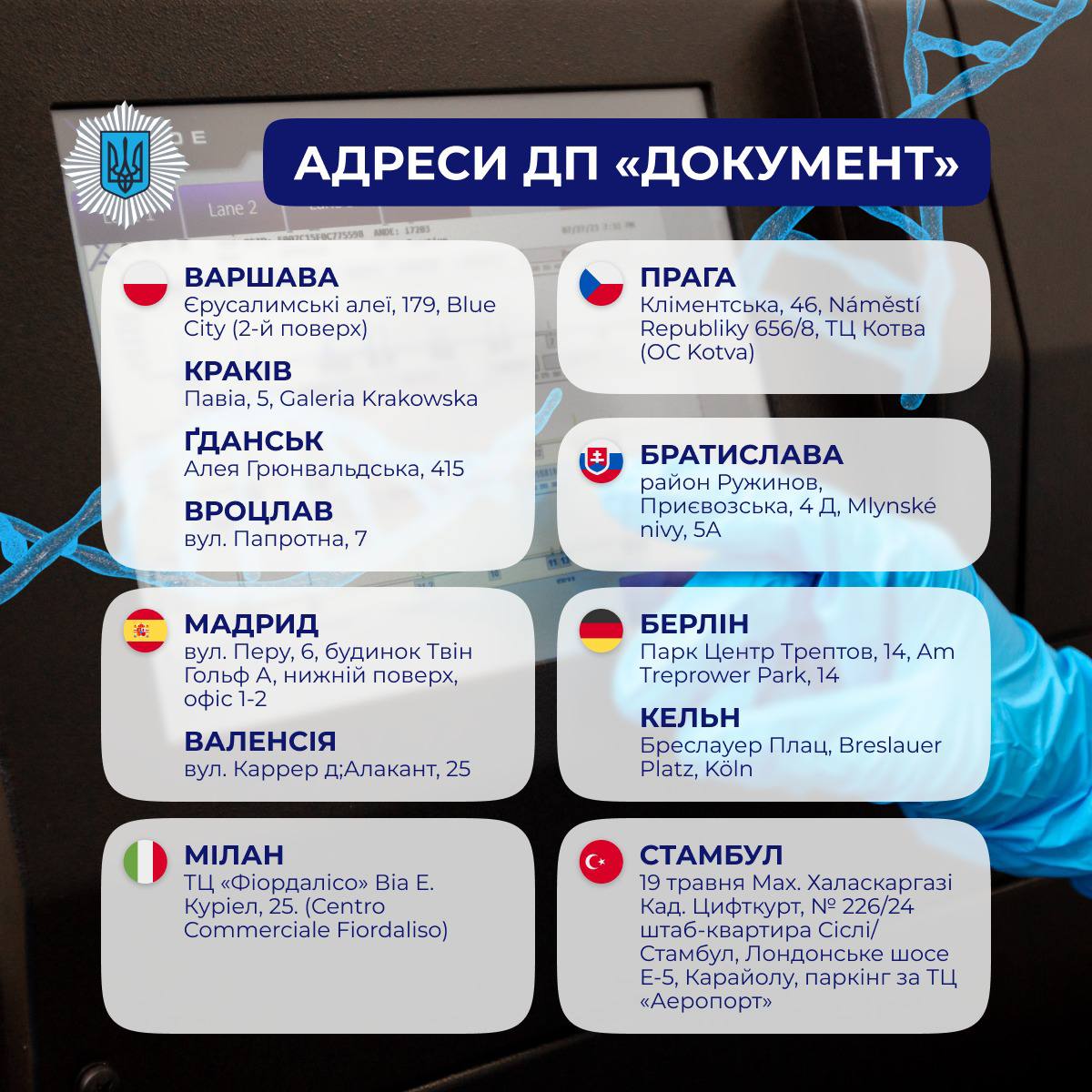 Забір зразків ДНК в українців за кордоном: розпочато онлайн-запис