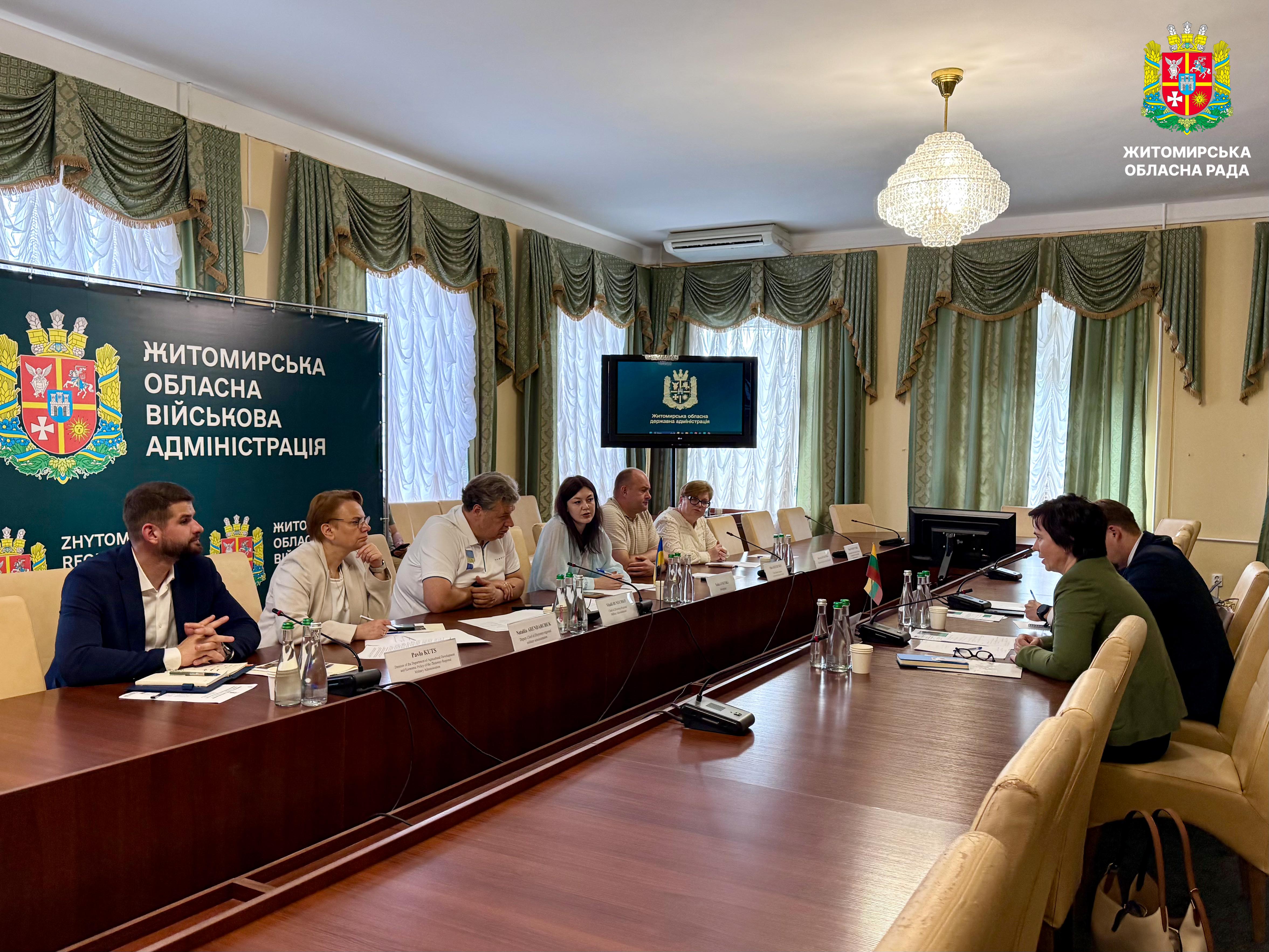 Житомирщину відвідала Надзвичайний і Повноважний Посол Литовської Республіки в Україні Інга Станітє-Толочкєнє