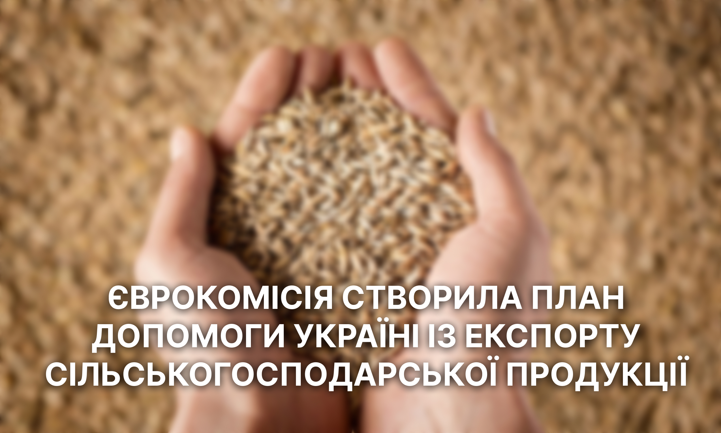 Єврокомісія створила план допомоги Україні із експорту сільськогосподарської продукції
