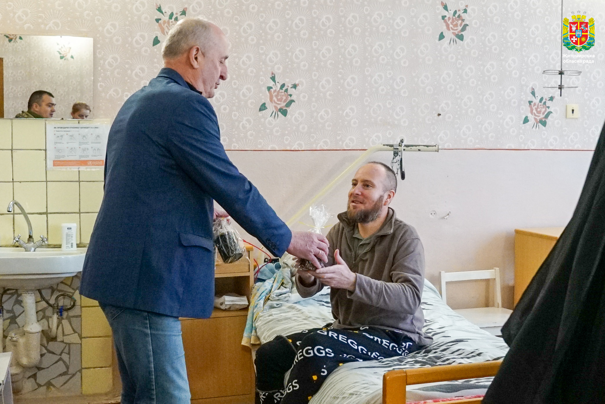Володимир Ширма відвідав поранених українських військових